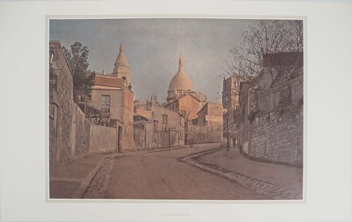 Montmartre : La rue de l'abreuvoir de Michel Otthoffer, Impresión a la venta en Singulart