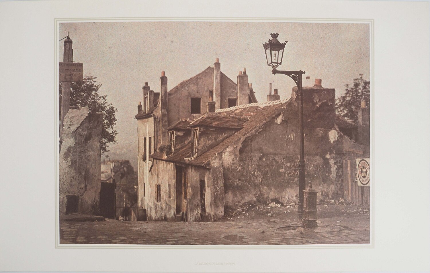 Montmartre : La maison de Mimi Pinson Michel Otthoffer Print for sale