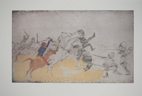 Combat de cavaliers Alfred Hrdlicka