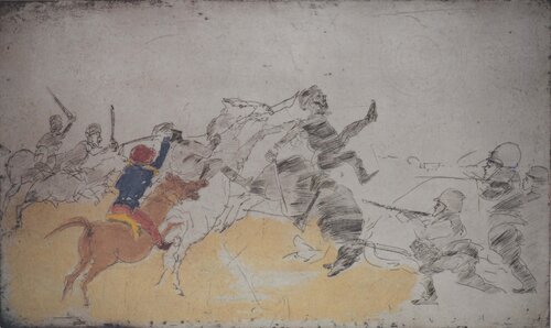 Combat de cavaliers by Alfred Hrdlicka, Print for Sale on Singulart