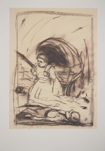 Brecht, le Mère courage, Héliogravure signée dans la planche by Alfred Hrdlicka, Print for Sale on Singulart