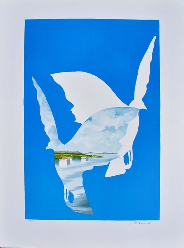 La colombe de la paix by DENOEL, Print for Sale on Singulart