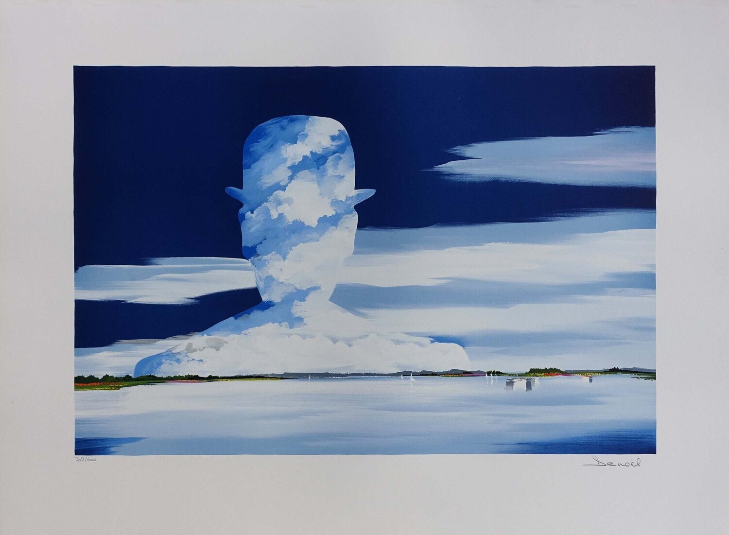 Hommage à Magritte DENOEL Print for sale