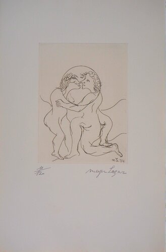 Passion, Je ne vois que toi, Gravure originale signée by Meyer Lazar, Print for Sale on Singulart