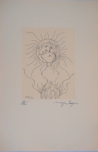 Divin baiser, Gravure originale signée von Meyer Lazar, Druck kaufen auf Singulart