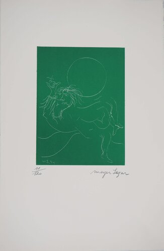 Couple à la pomme, Gravure originale signée von Meyer Lazar, Druck kaufen auf Singulart