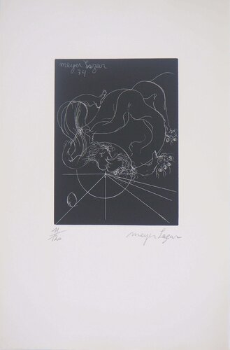 Amour astronomique, Gravure originale signée von Meyer Lazar, Druck kaufen auf Singulart