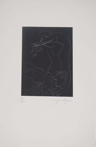 Couple d’Acrobates, Gravure originale signée von Meyer Lazar, Druck kaufen auf Singulart