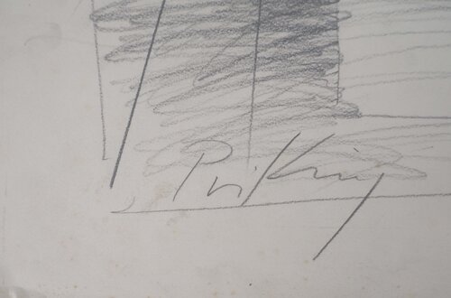 Figure féminine érotique  van Franz Priking, Werk op papier te koop op Singulart