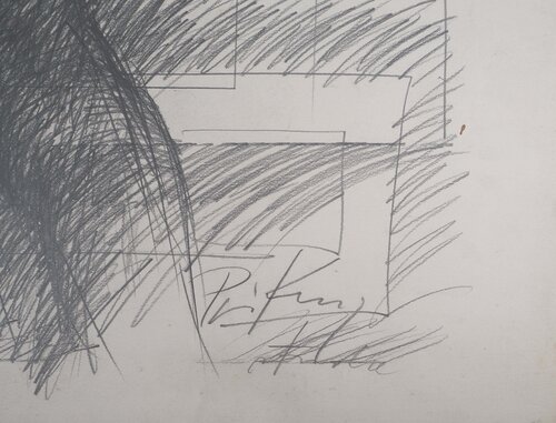 Etude d'un homme debout van Franz Priking, Werk op papier te koop op Singulart