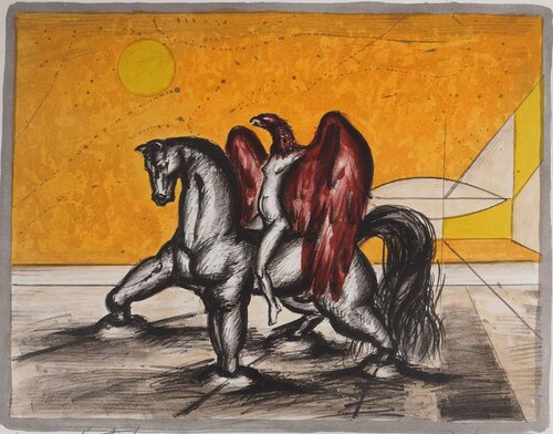 Icare sous le soleil, Lithographie originale signée von Franz Priking, Druck kaufen auf Singulart