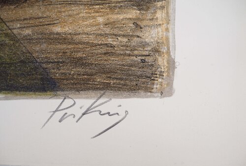 Cheval fougueux au Clair de Lune (Reflets Alpha), de Franz Priking, Impresión a la venta en Singulart