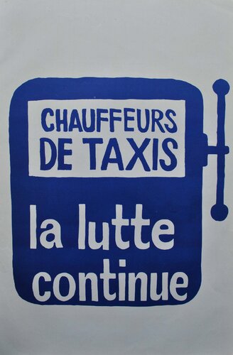 Chauffeurs de taxis, la lutte continue de MAI 68 (Affiches), Impresión a la venta en Singulart