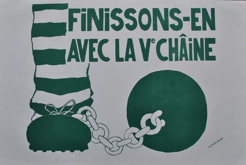 Finissons en avec la Vème chaîne de MAI 68 (Affiches), Impresión a la venta en Singulart