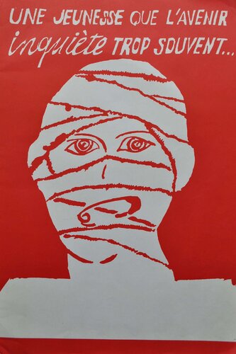 Une jeunesse que l'avenir inquiète trop souvent by MAI 68 (Affiches), Print for Sale on Singulart