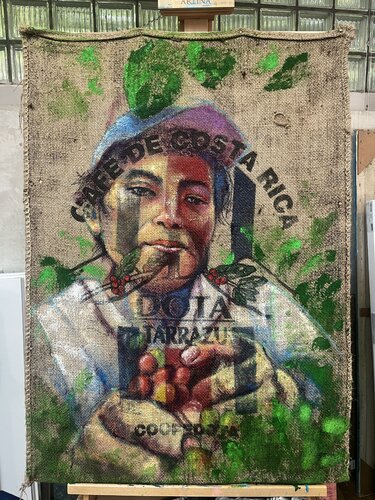 Costa Rica Coffee de Gerd Stritzel, Pintura a la venta en Singulart
