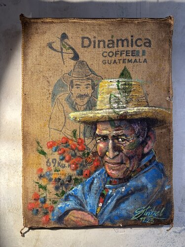 Guatemala Coffee di Gerd Stritzel, Pittura in vendita su Singulart