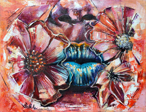 Blue Kiss di Bellule Art, Pittura in vendita su Singulart
