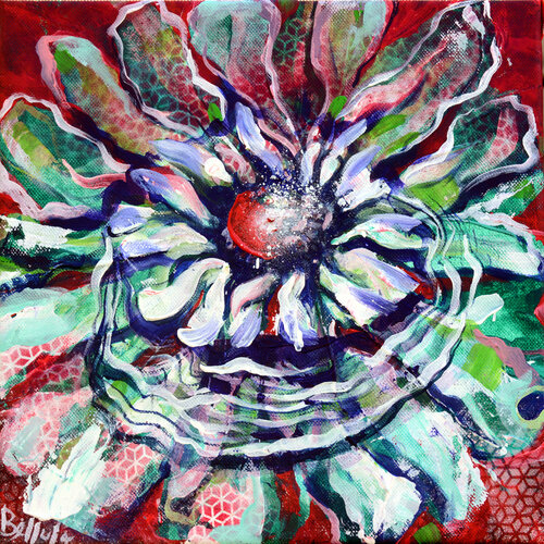 Strong flower 3 di Bellule Art, Pittura in vendita su Singulart
