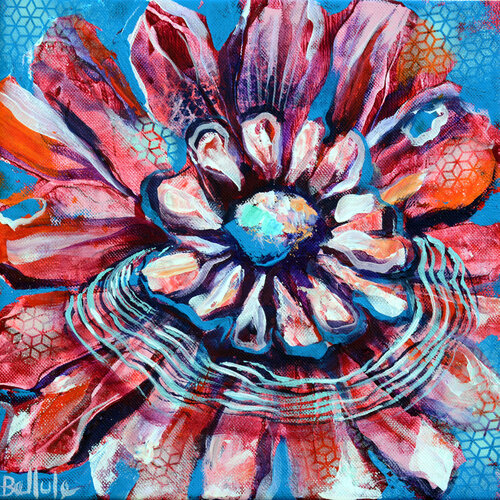 Strong flower 4 di Bellule Art, Pittura in vendita su Singulart