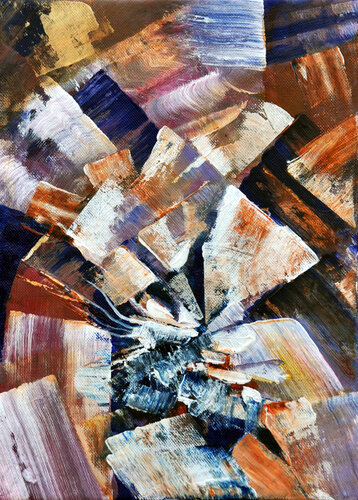 Blue Bee van Bellule Art, Schilderij te koop op Singulart