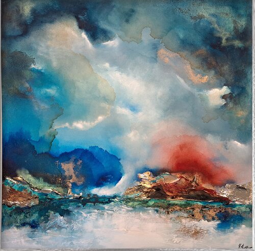 Lumière et poème d'une terre sauvage van Carole Fournier, Schilderij te koop op Singulart