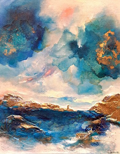 Paisible évasion van Carole Fournier, Schilderij te koop op Singulart