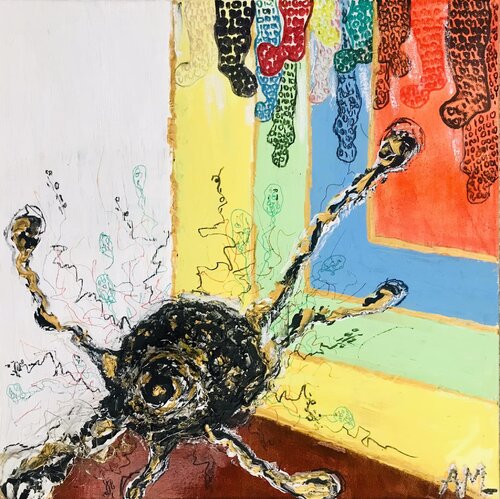 Datenkrake II - Octopus Data van ARTHENA MAXX, Schilderij te koop op Singulart