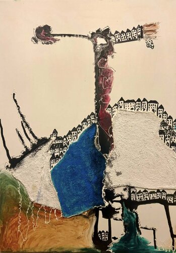 NORTHLAND II - „Urban Pulse – Wurzeln im Wandel“ van ARTHENA MAXX, Schilderij te koop op Singulart