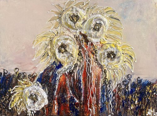 Sunroses stay together from Arthena MAXX di ARTHENA MAXX, Pittura in vendita su Singulart