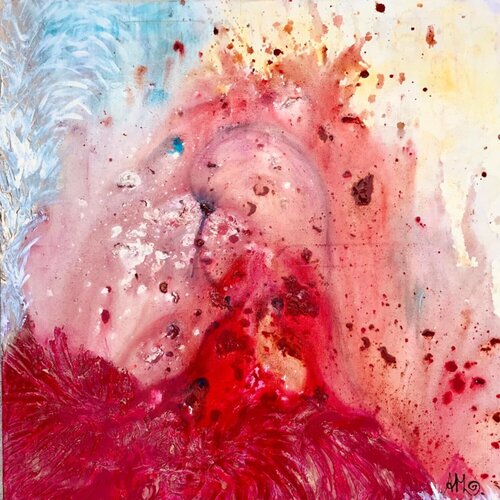 Forgiveness – Red Night Ladies di ARTHENA MAXX, Pittura in vendita su Singulart