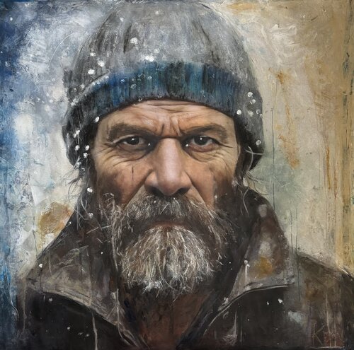 Wim Hof Tribute van Keny Lee, Schilderij te koop op Singulart