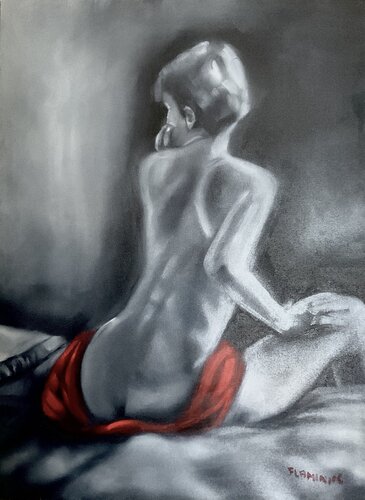 Mon voisin, m’a envoyé un whatsapp von Flaminia Carloni, Malerei kaufen auf Singulart