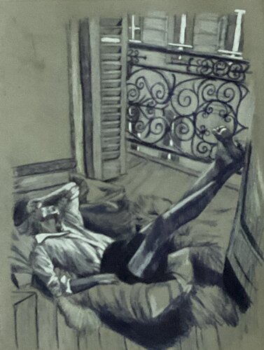 31 décembre, j’attends la nouvelle année by Flaminia Carloni, Work on Paper for Sale on Singulart