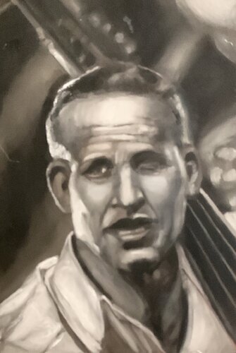 Mon Jazz man  à Marciac von Flaminia Carloni, Malerei kaufen auf Singulart