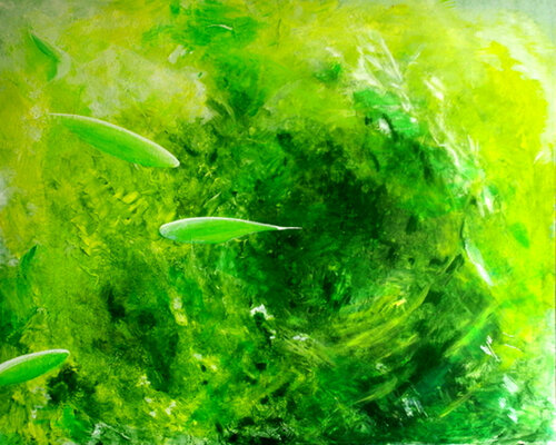 Poisvertsroa von Claude de JOUVANCOURT, Malerei kaufen auf Singulart