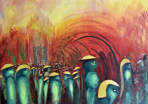 Stranges25 by Claude de JOUVANCOURT, Painting for Sale on Singulart