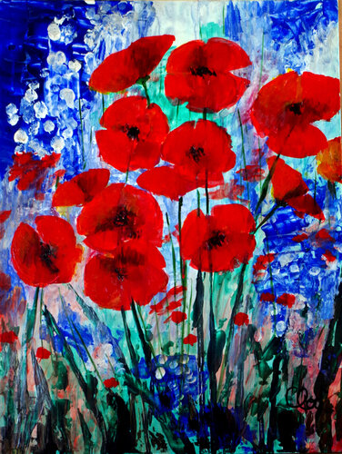 Coquelicots 1        (Edition) par Claude de JOUVANCOURT, Édition en vente sur Singulart