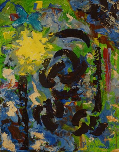 Black roses - 3 de pierre paszkowski, Pintura a la venta en Singulart