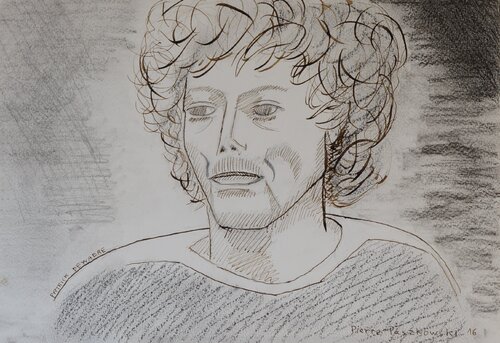 Patrick DEWAERE drawing - 2 pierre paszkowski