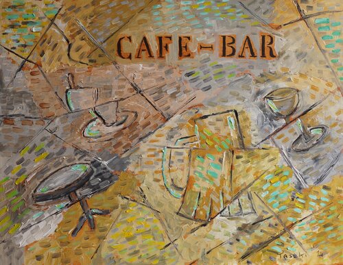 CAFE BAR de pierre paszkowski, Pintura a la venta en Singulart