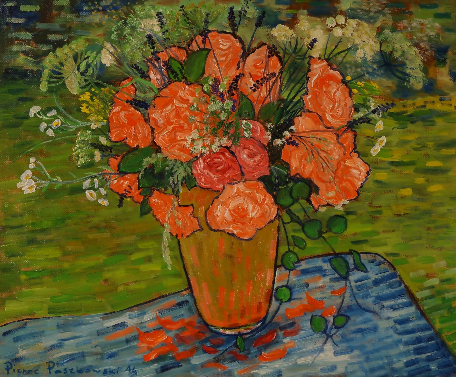 Roses oranges pierre paszkowski