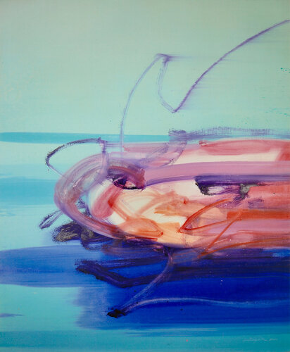 Dynamik auf Blau 1 van Darko Lesjak, Schilderij te koop op Singulart