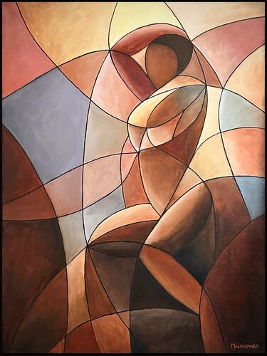 Mosaic Lady von Olli Malmivaara, Malerei kaufen auf Singulart