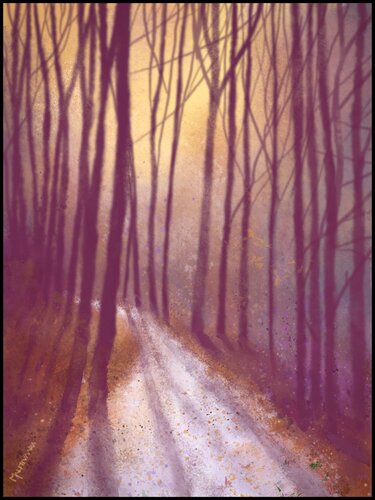 Fading Light of Autumn van Olli Malmivaara, Afdruk te koop op Singulart