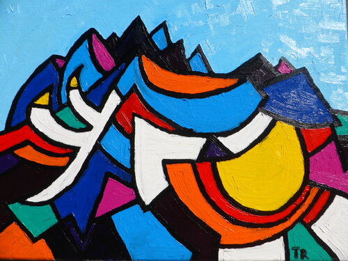 Geheimnisse eines unscheinbaren Gebirges by Thomas Riechmann, Painting for Sale on Singulart
