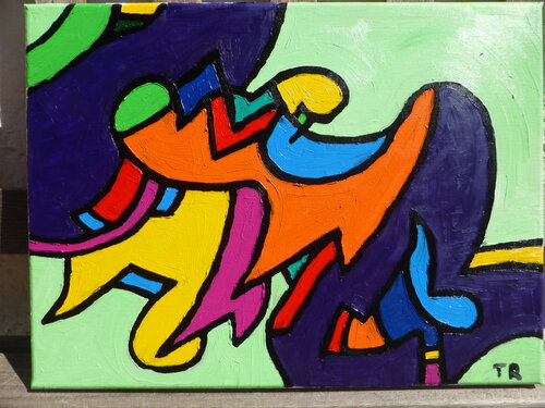 Entdeckung des Schwebezustandes by Thomas Riechmann, Painting for Sale on Singulart