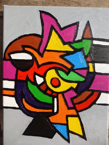 Tanz von Kraft um eine Mitte von Thomas Riechmann, Malerei kaufen auf Singulart