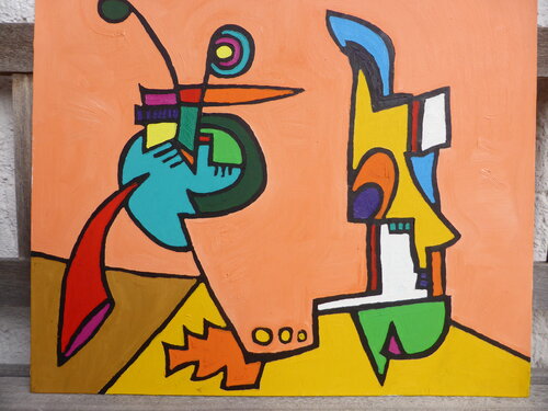 Der grüne Mond über der ersten Marskapelle by Thomas Riechmann, Painting for Sale on Singulart
