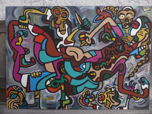 Die Flügel stutzen by Thomas Riechmann, Painting for Sale on Singulart